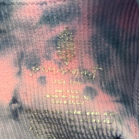 FREE PEOPLE movement custom tie dye Henley top. Size XS/S - Picture 7 of 13